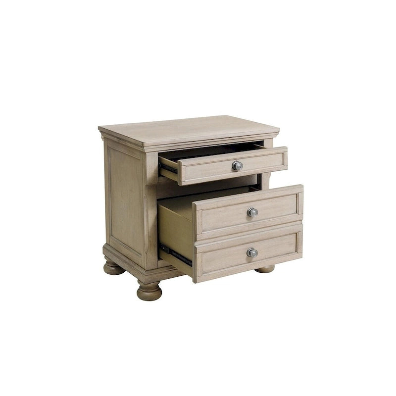 Donald 3 Piece Gray Modern Sleigh Storage Platform Bedroom Set