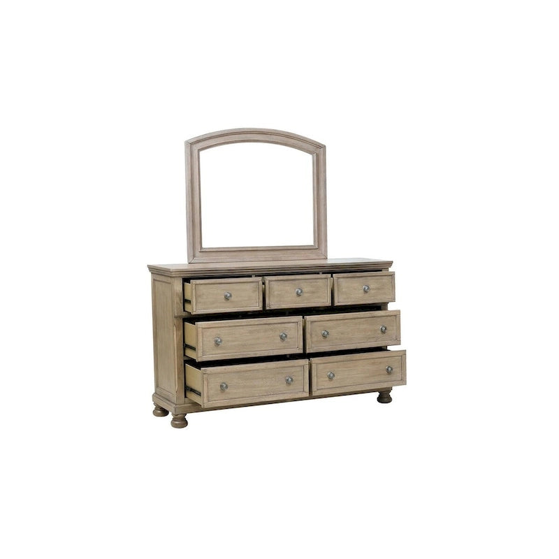 Donald 3 Piece Gray Modern Sleigh Storage Platform Bedroom Set