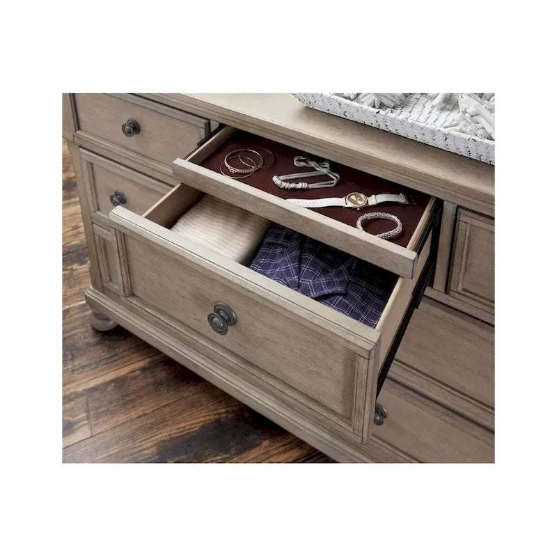 Donald 3 Piece Gray Modern Sleigh Storage Platform Bedroom Set