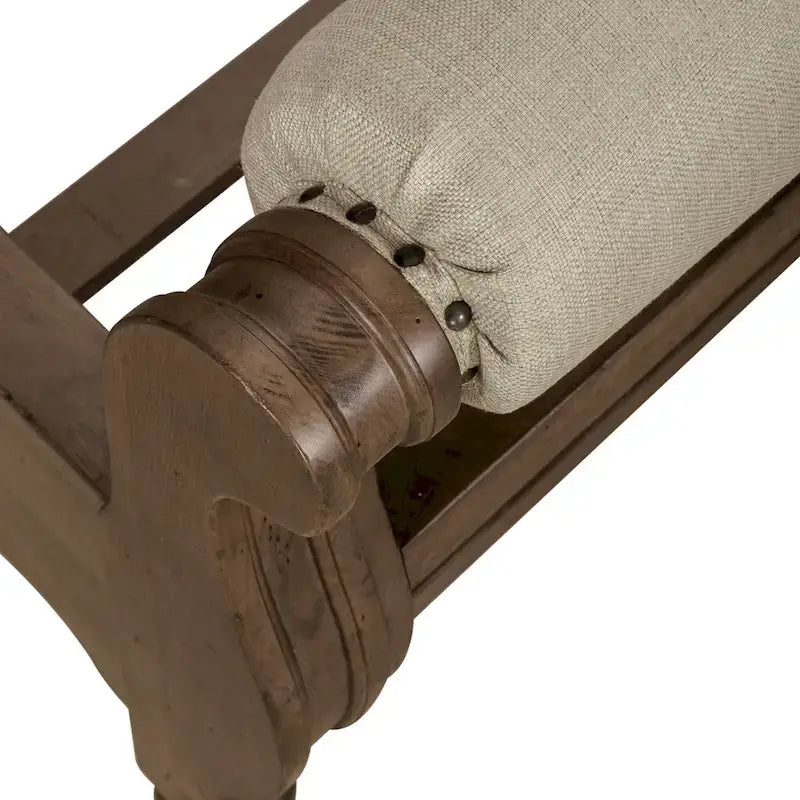 Americana Farmhouse Sleigh Bed, Dresser, Mirror, and Nightstand Bedroom Set