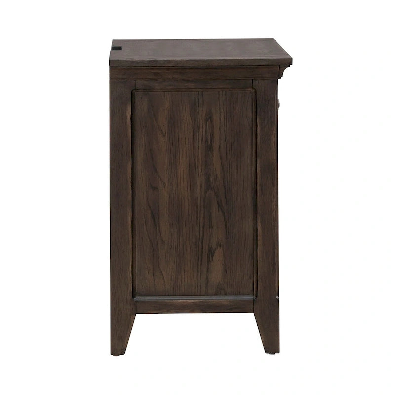 Paradise Valley Saddle Brown Panel Bed, Dresser and Mirror, & Nightstand