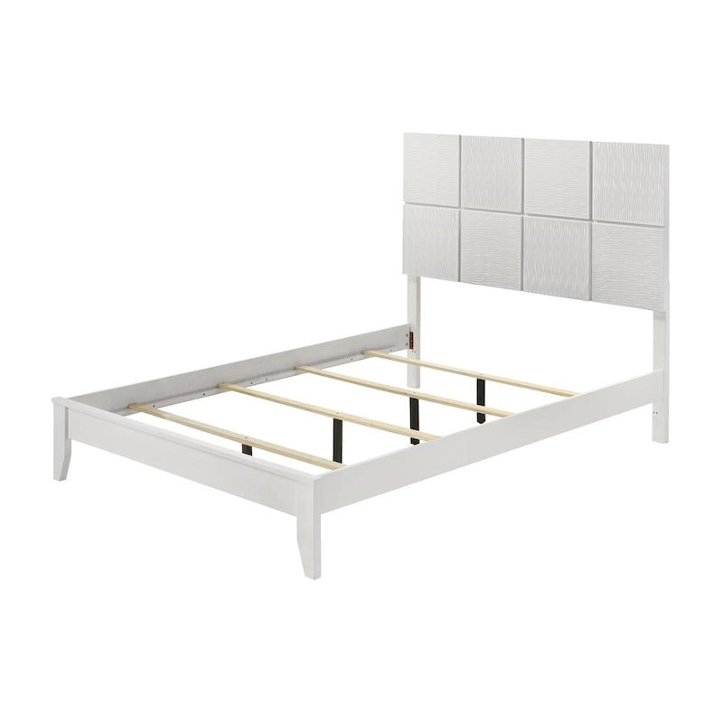 Sim 4 Piece White Panel Bedroom Set