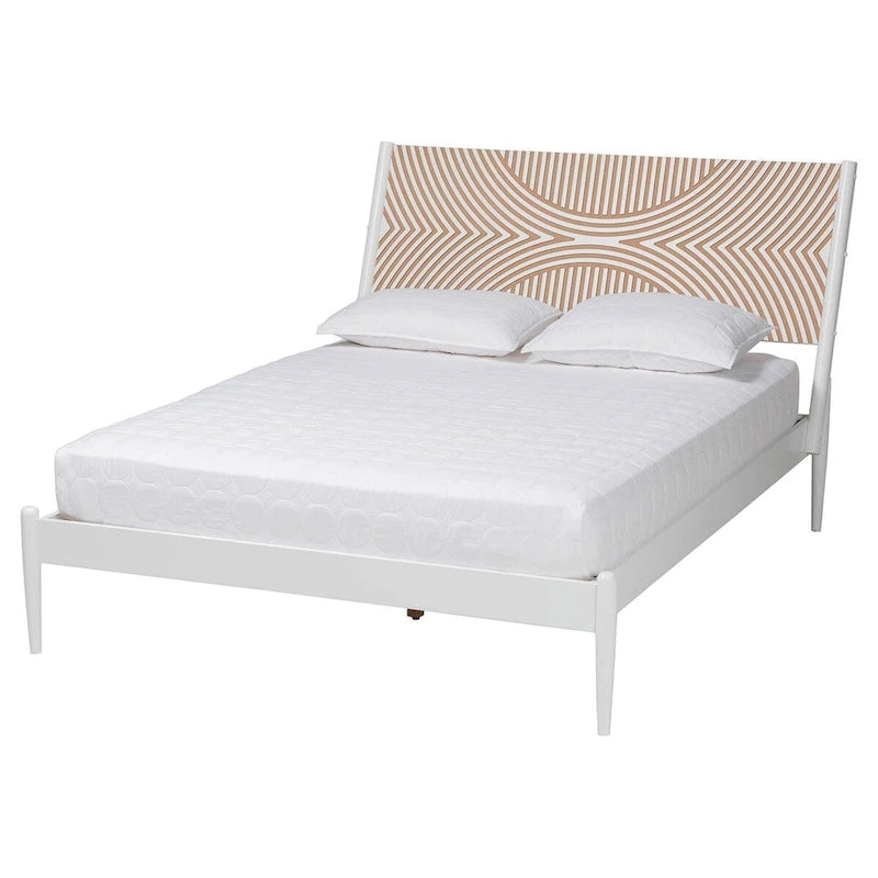 Louetta Coastal White Carved Contrasting 3-Piece/4-Piece Bedroom Set (Multiple Bed Sizes)