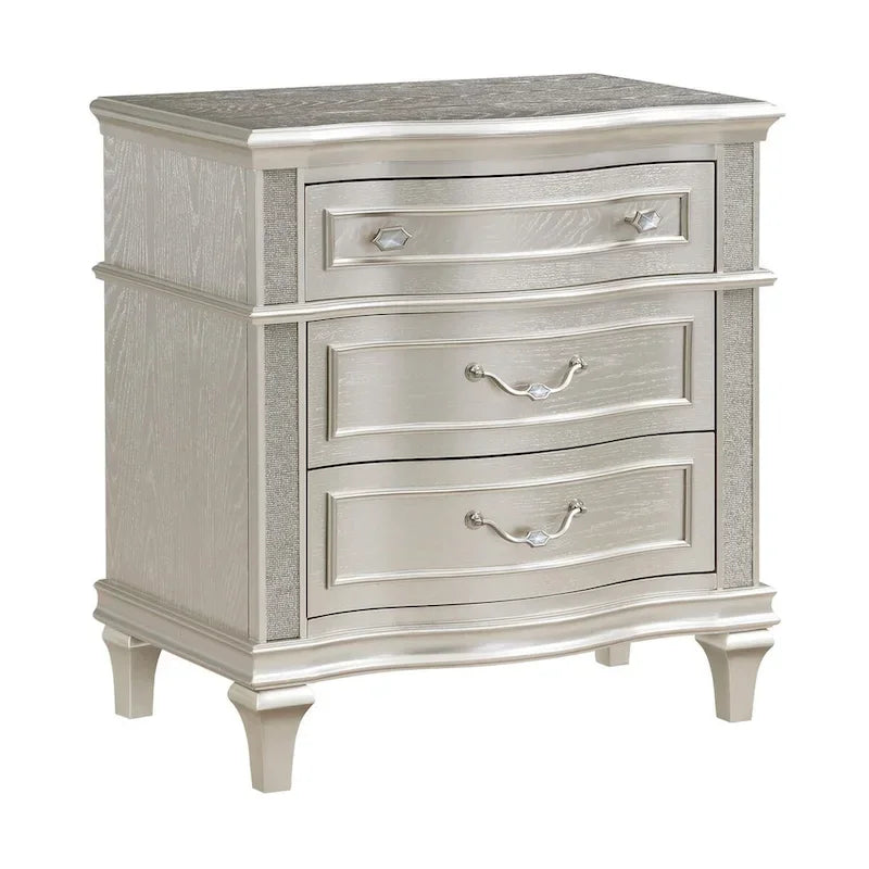 Rosarito Silver Oak and Ivory 5-piece Storage Bed