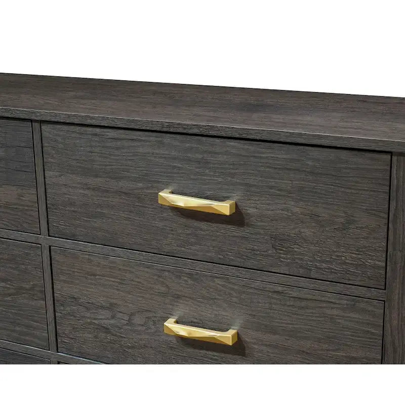 Wedro 3 Piece Dark Brown Rustic Panel Bedroom Set
