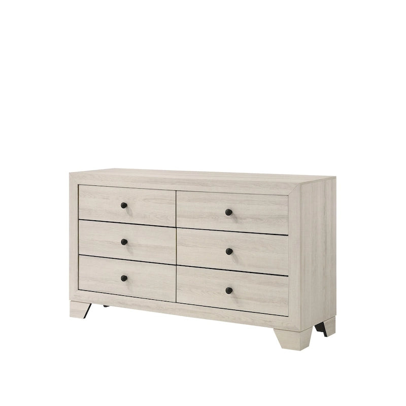 Annis 6 Piece White Platform Bedroom Set