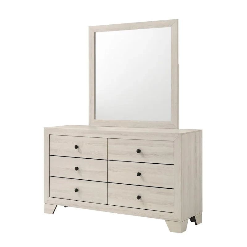 Annis 4 Piece White Platform Bedroom Set