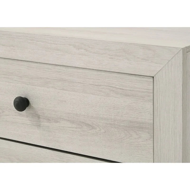 Annis 4 Piece White Platform Bedroom Set