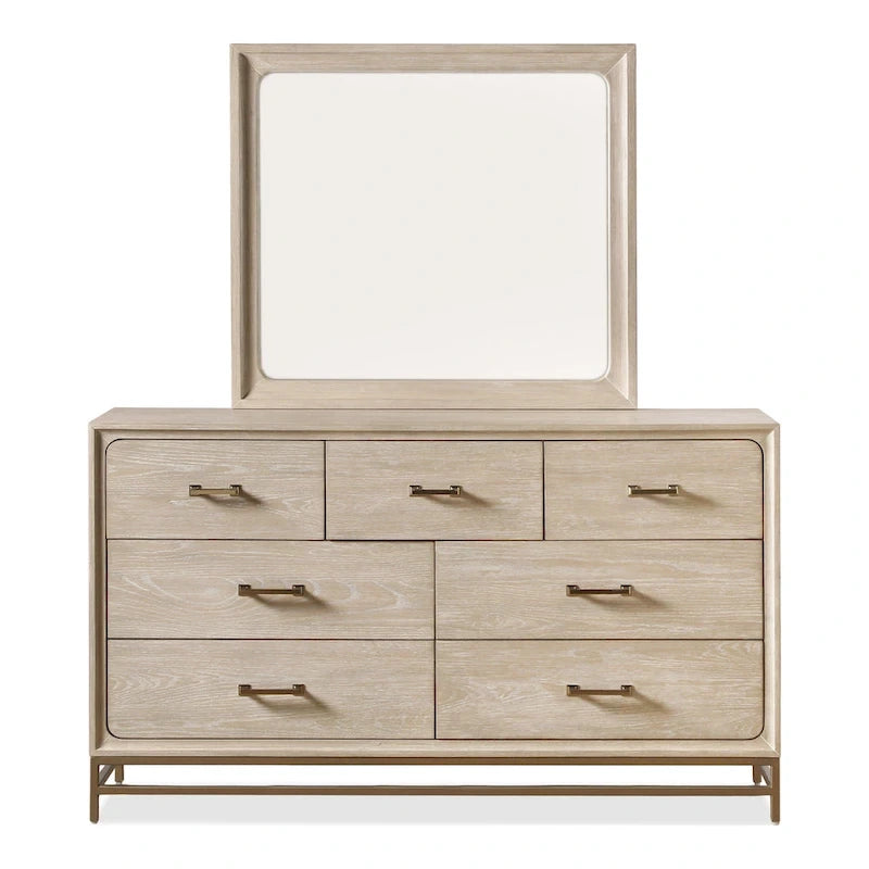 Furniture of America Drayden Transitional Oak Solid Wood 6-Piece Bedroom Set