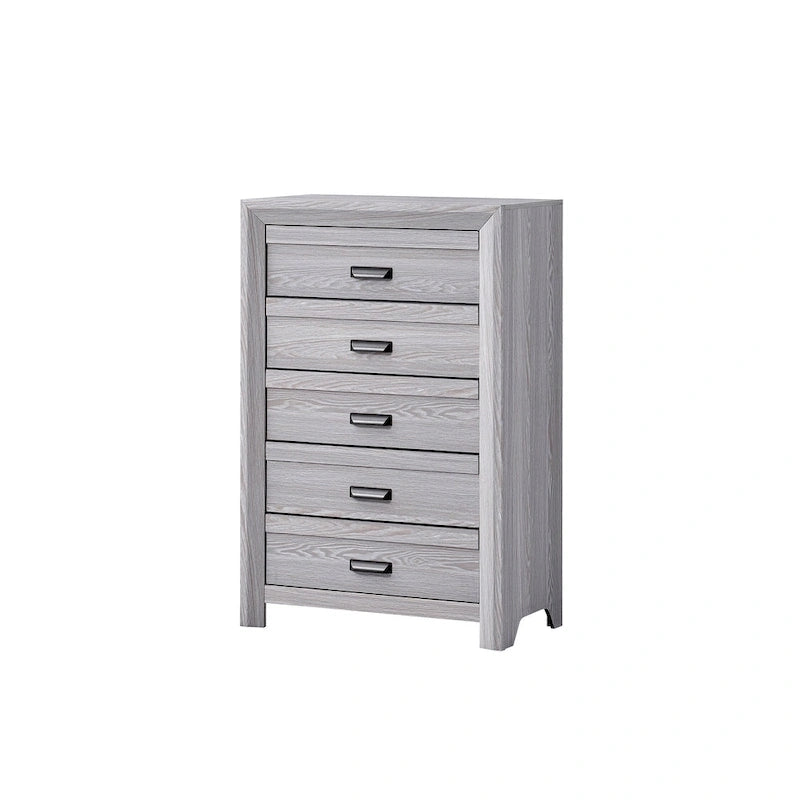 Essa 3 Piece Gray Panel Bedroom Set