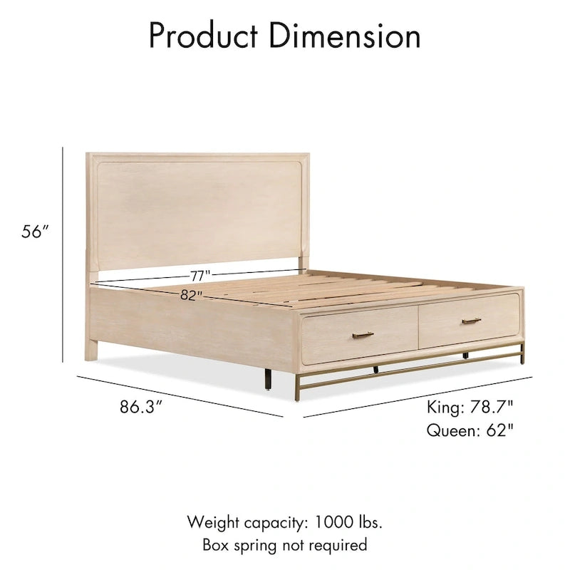 Furniture of America Drayden Transitional Oak Solid Wood 5-Piece Bedroom Set