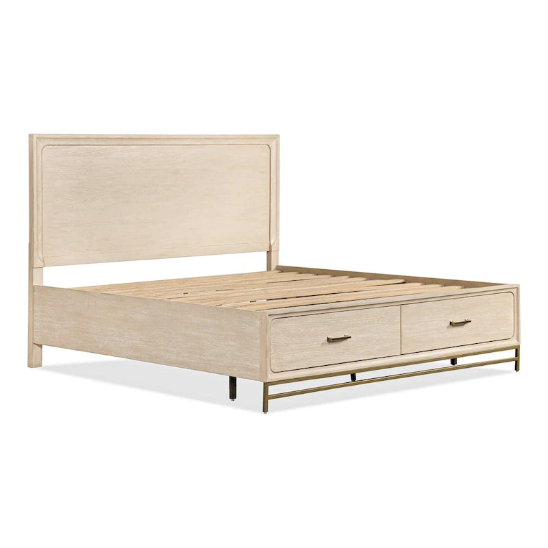 Furniture of America Drayden Transitional Oak Solid Wood 5-Piece Bedroom Set