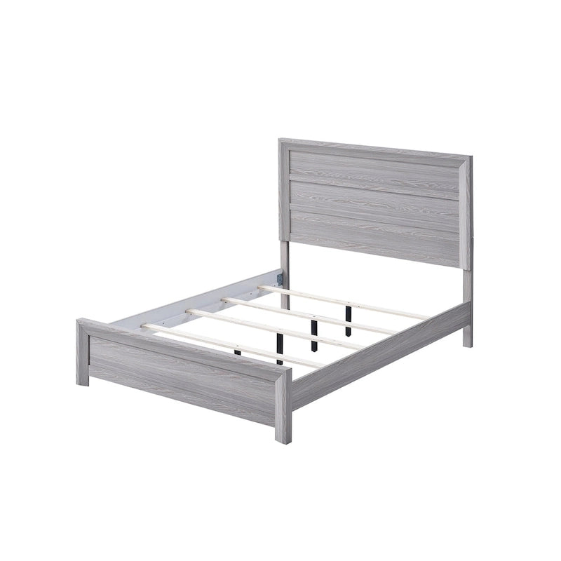 Essa 4 Piece Gray Panel Bedroom Set
