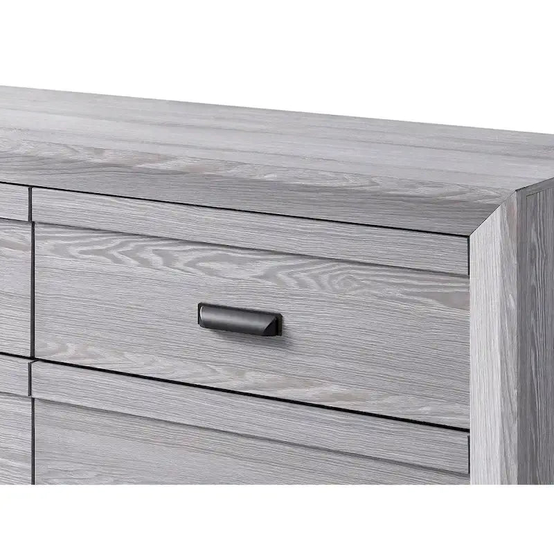Essa 4 Piece Gray Panel Bedroom Set