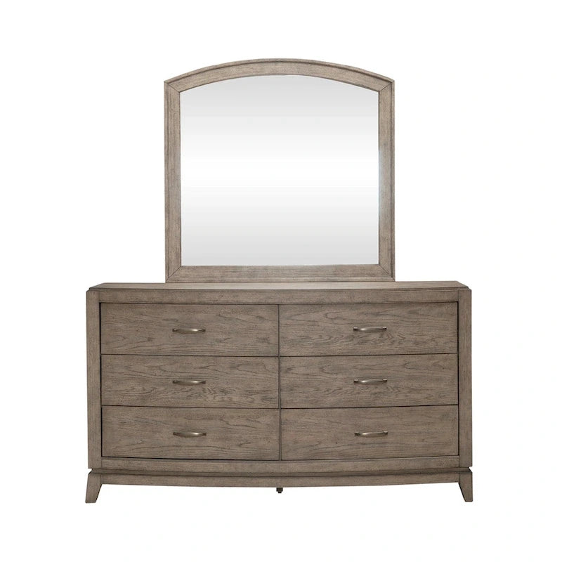 Avalon Burnished Beige Oak King Upholstered Storage Bed Bedroom Set