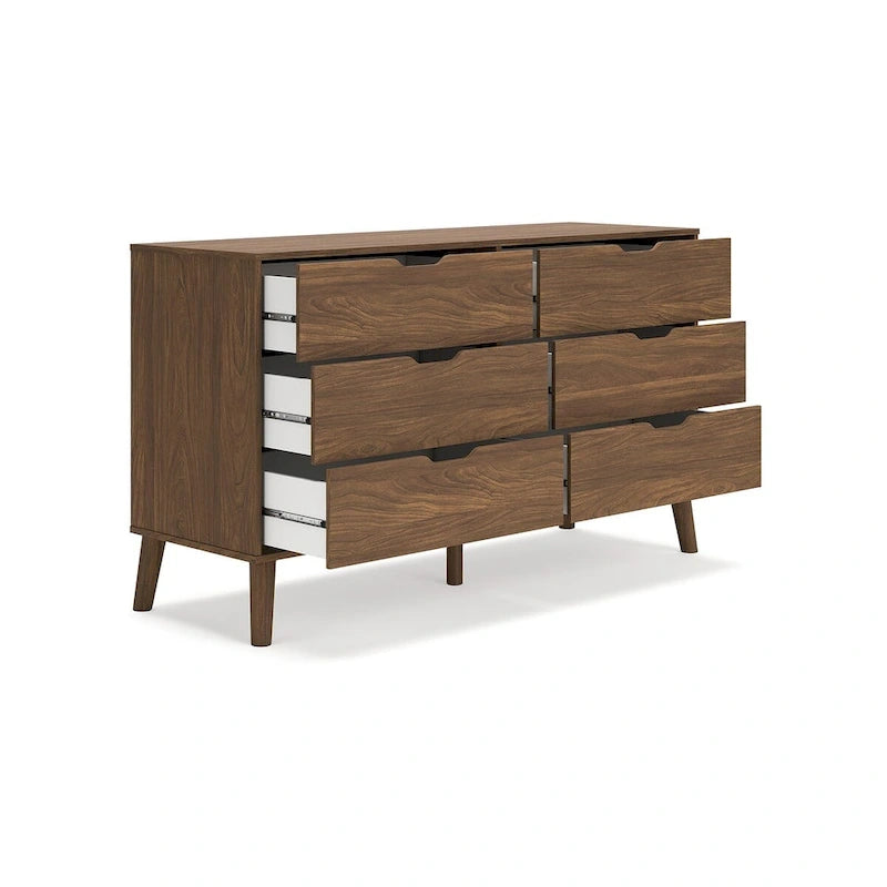 Signature Design by Ashley Fordmont Brown Panel Headboard with Dresser and Nightstand
