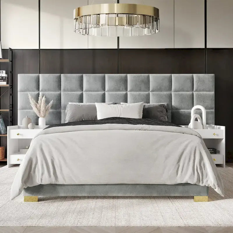 CraftPorch Mid-Century Modern Wall Panel Bedroom Set