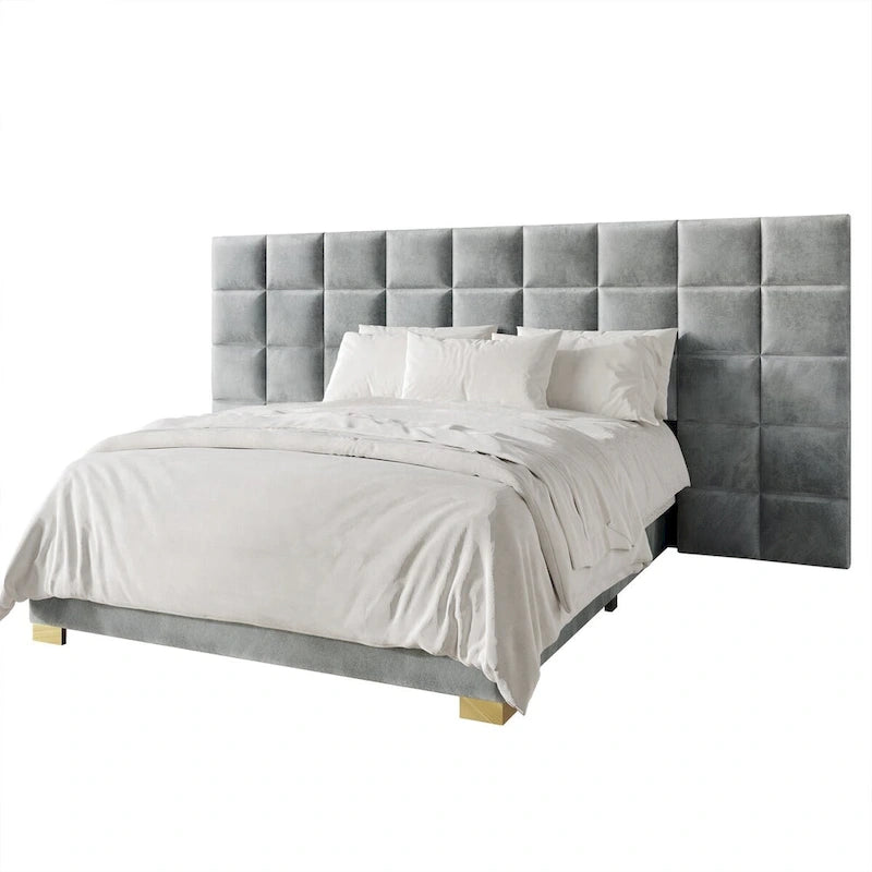 CraftPorch Mid-Century Modern Wall Panel Bedroom Set