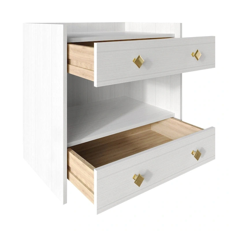 CraftPorch Mid-Century Modern Wall Panel Bedroom Set