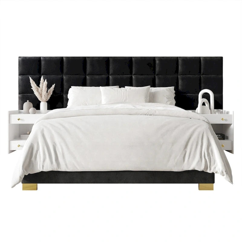 CraftPorch Mid-Century Modern Wall Panel Bedroom Set