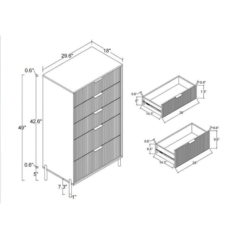 4 Piece Bedroom Set