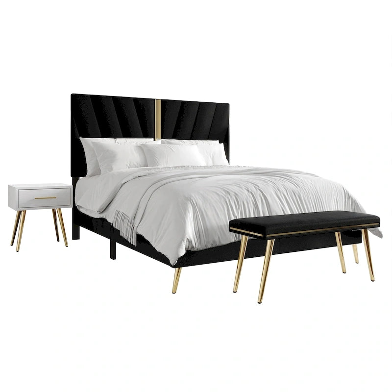 CraftPorch 4 Piece Contemporary Bedroom Set