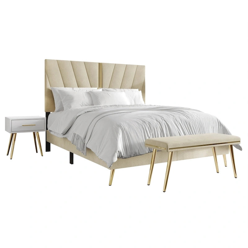 CraftPorch 4 Piece Contemporary Bedroom Set