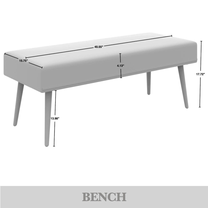 CraftPorch 4 Piece Contemporary Bedroom Set