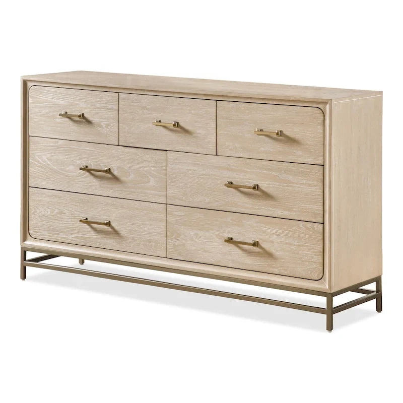 Furniture of America Drayden Transitional Oak Solid Wood 3-Piece Dresser and 2 Nightstand Bedroom Set
