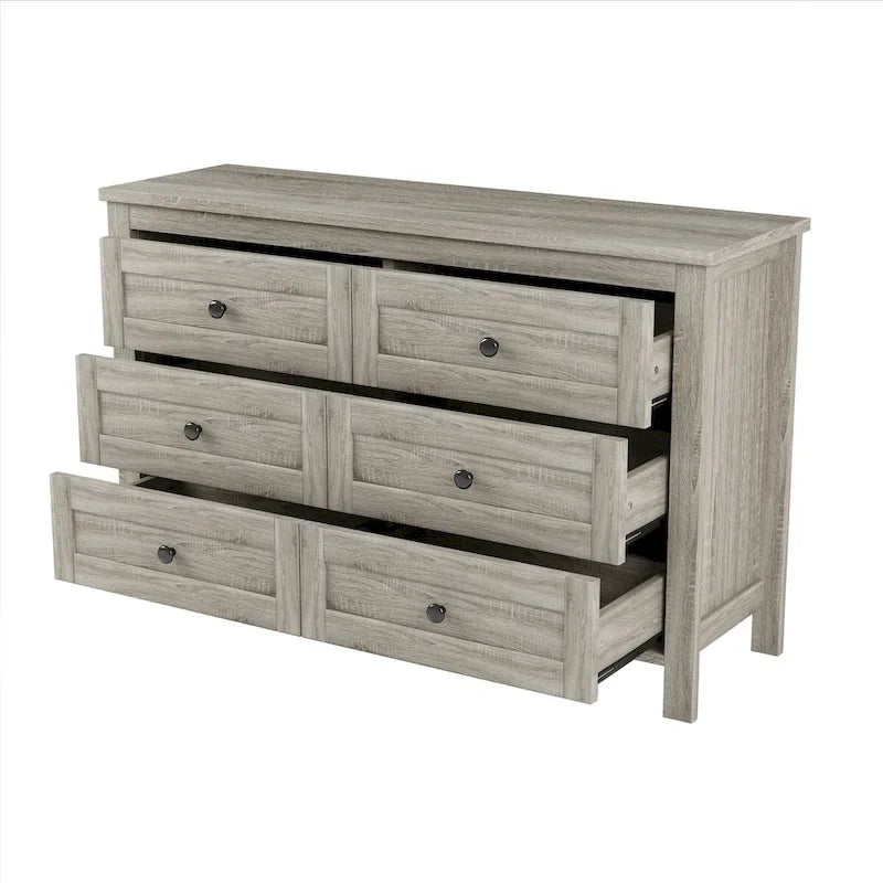 3-Pieces Bedroom Sets Queen Size Platform Bed with Storage Nightstand and Dresser