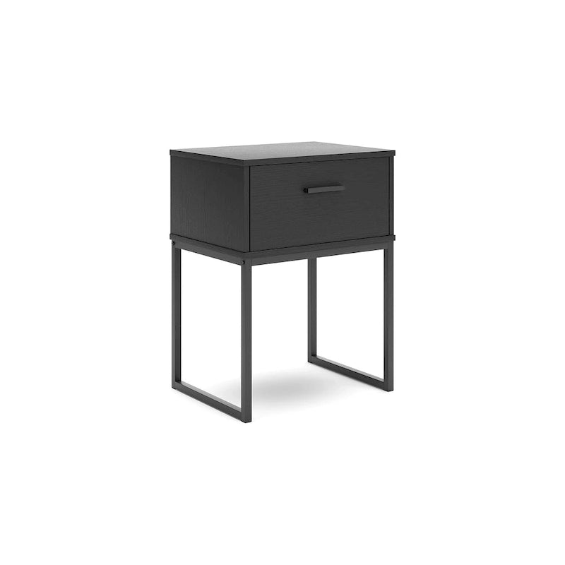 Signature Design by Ashley Socalle Black Panel Headboard with 2 Nightstands
