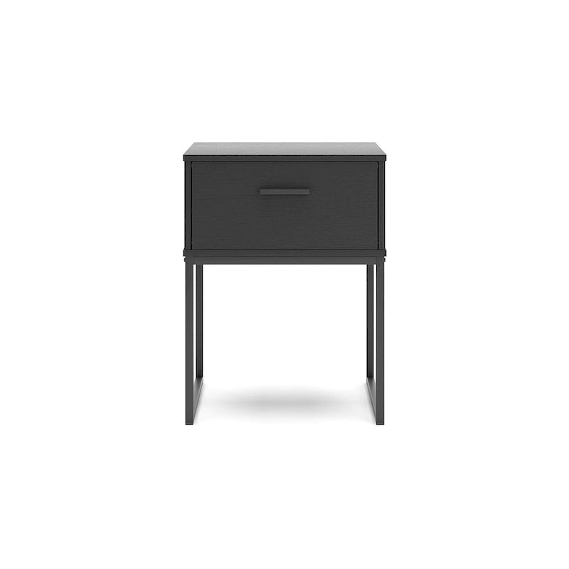 Signature Design by Ashley Socalle Black Panel Headboard with 2 Nightstands