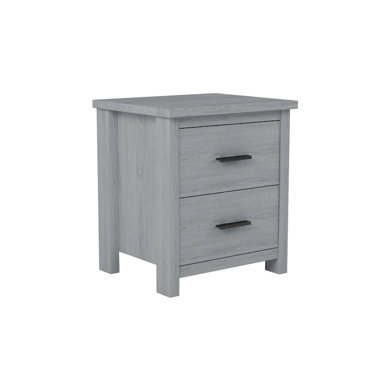 4-Pieces Bedroom Sets Queen Size Wooden Bed with 2 Nightstands and 1 Dresser
