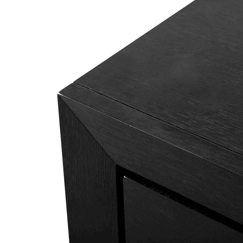 Furniture of America Alaric Modern Black Solid Wood 6-Piece King Bedroom Set Cedar-Lined Bottom Drawer
