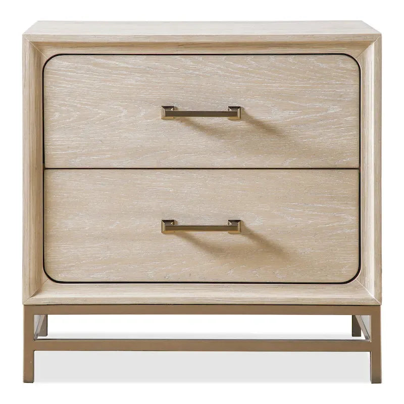 Furniture of America Drayden Transitional Oak Solid Wood 3-Piece Chest and 2 Nightstand Bedroom Set