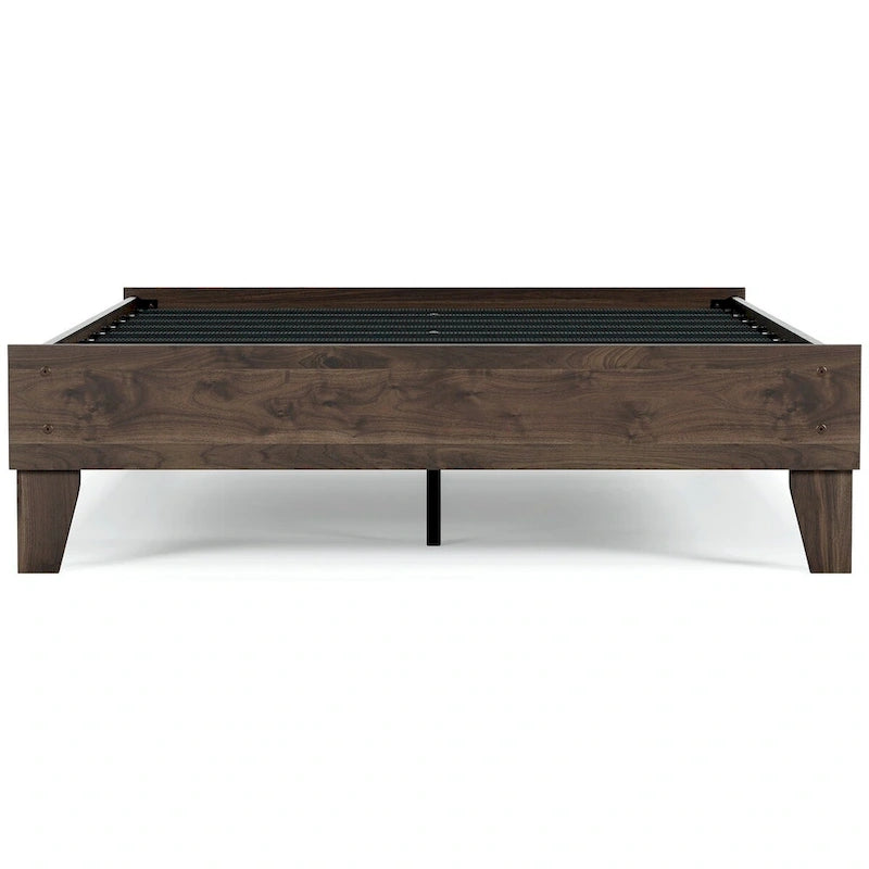 Signature Design by Ashley Calverson Mocha Platform Bed with 2 Nightstands