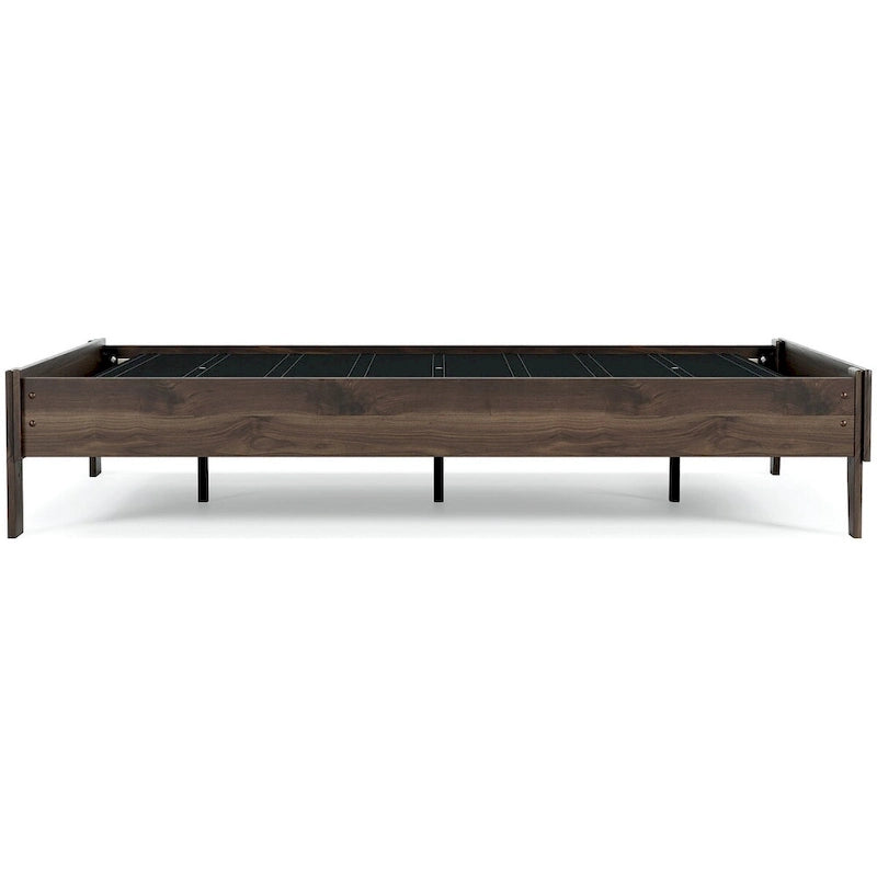Signature Design by Ashley Calverson Mocha Platform Bed with 2 Nightstands