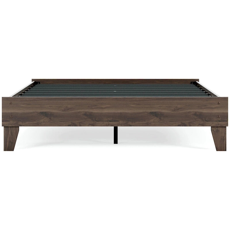 Signature Design by Ashley Calverson Mocha Platform Bed with 2 Nightstands
