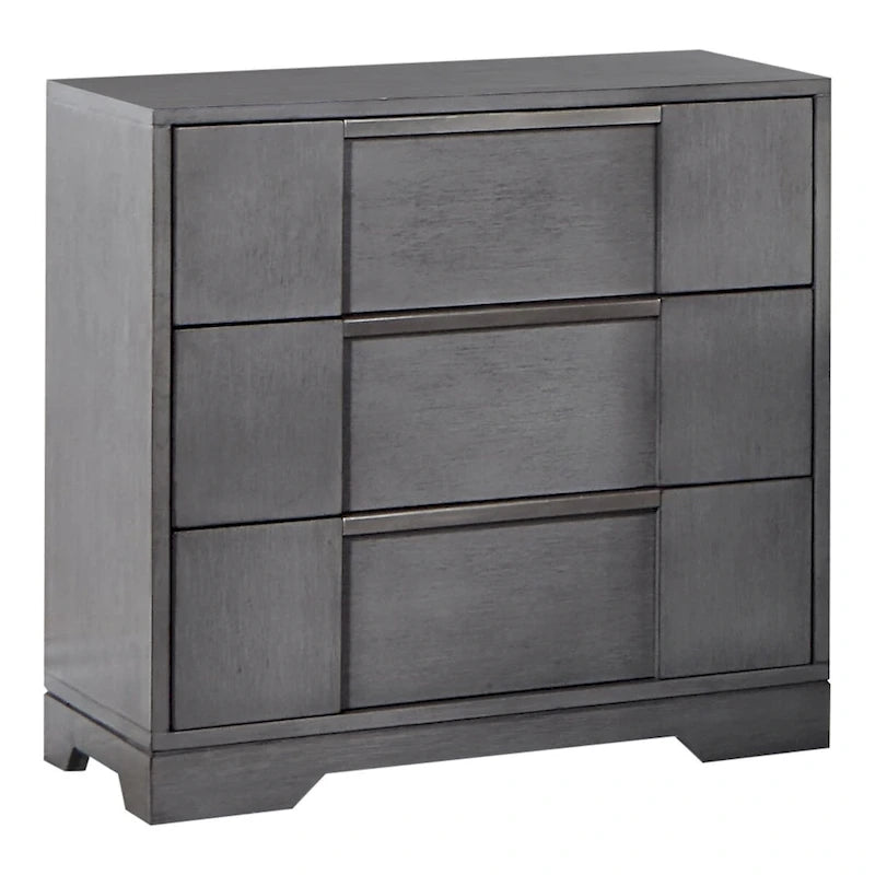 Furniture of America Tona Contemporary 6-Piece Grey Wood Storage Platform Bedroom Set with LED Lights